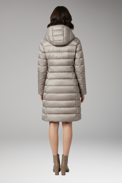 Women's Hooded Parka Waterproof Front Zip Jacket