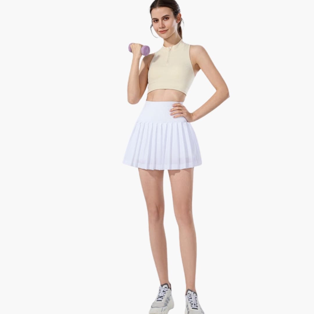 Women's High Waist Midi Pleated Skirt - Vonnera