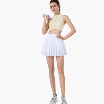 Women's High Waist Midi Pleated Skirt - Vonnera