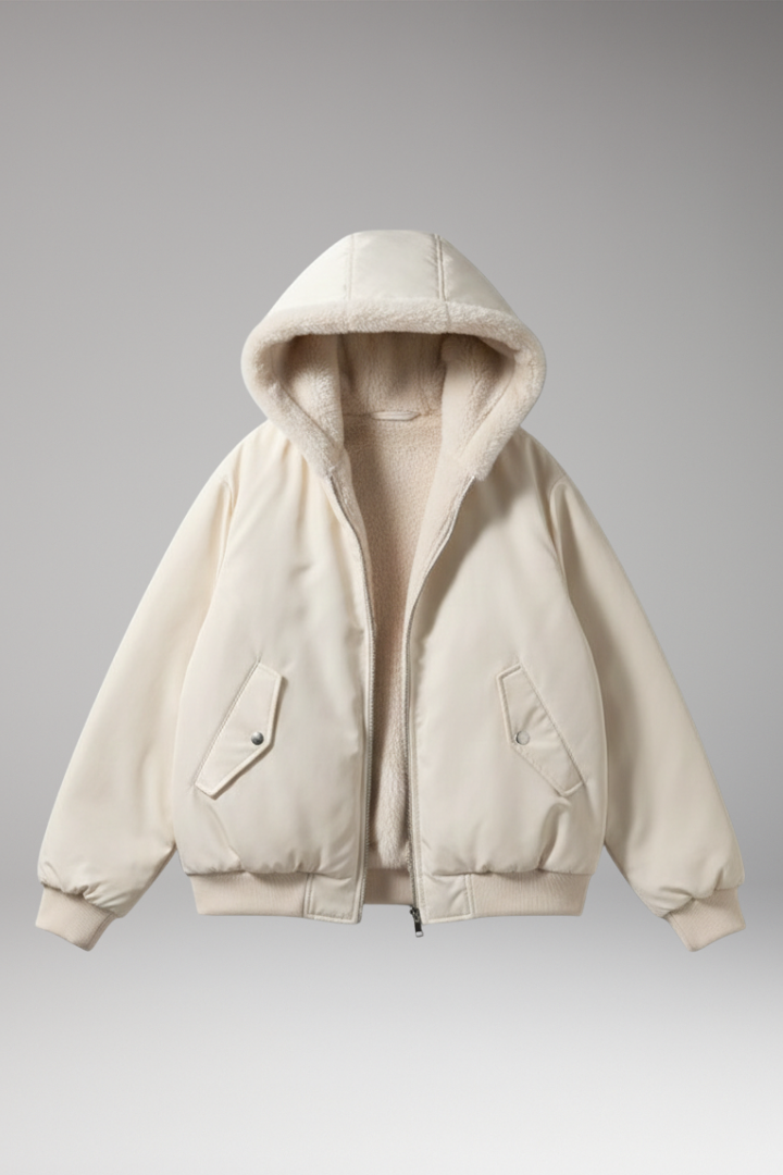 Women's Plus Size Jacket Textured Front Zip - Vonnera
