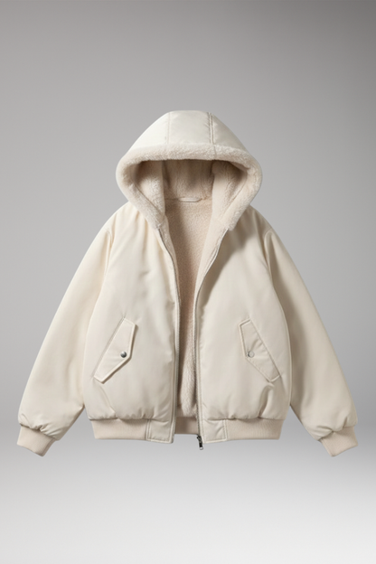 Women's Plus Size Jacket Textured Front Zip - Vonnera