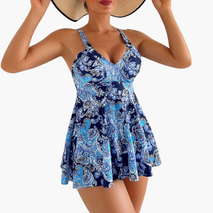 Women's Padded Bikini Set Printed Skirted Bottom - Vonnera