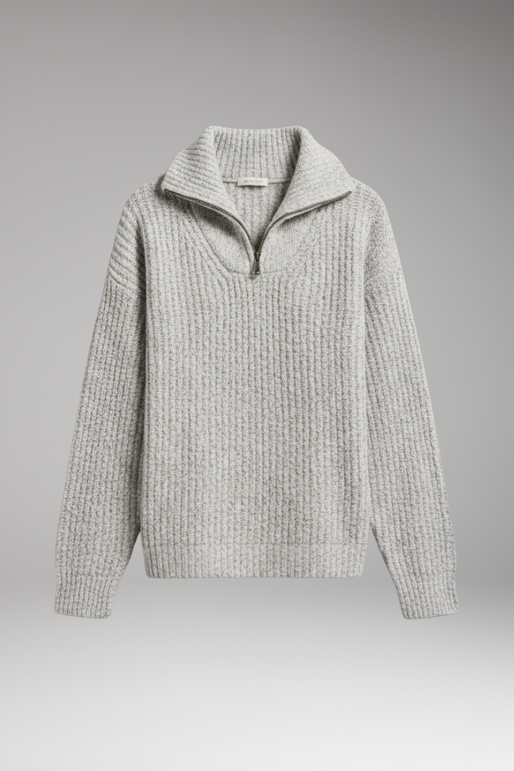 Women's V-Neck Half-Zip Pullover Sweater - Vonnera