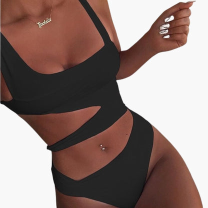 Women's Push Up Swimsuit Padded Cups Adjustable Straps