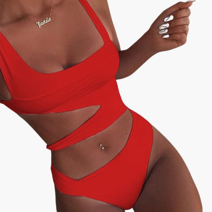 Women's Push Up Swimsuit Padded Cups Adjustable Straps