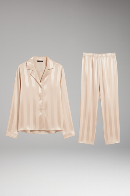Women's Pyjama Set Button Shirt Straight Trousers - Vonnera