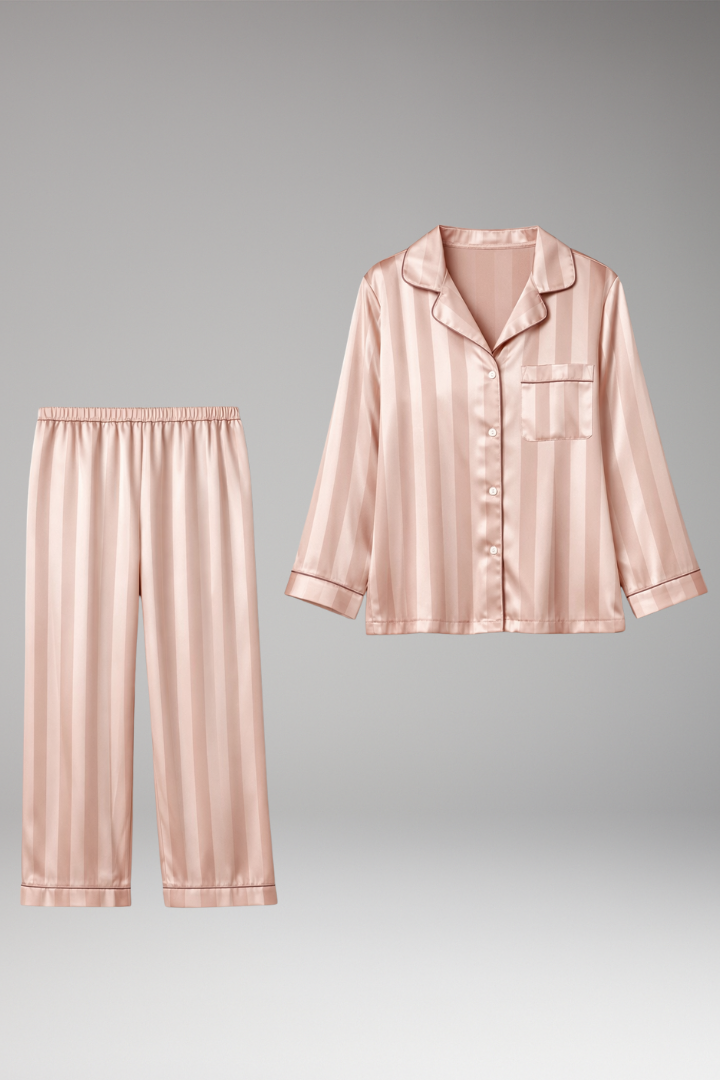 Women's Pyjama Set Button Straight Pants - Vonnera