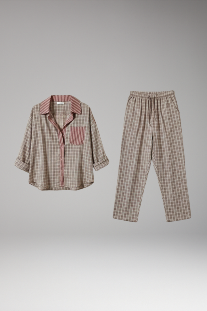 Women's Checked Flannel Pyjama - Vonnera