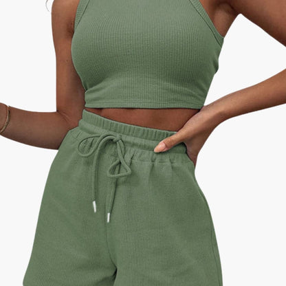 Women's Two-Piece Racerback And Shorts Set