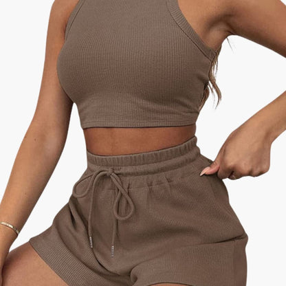 Women's Two-Piece Racerback And Shorts Set