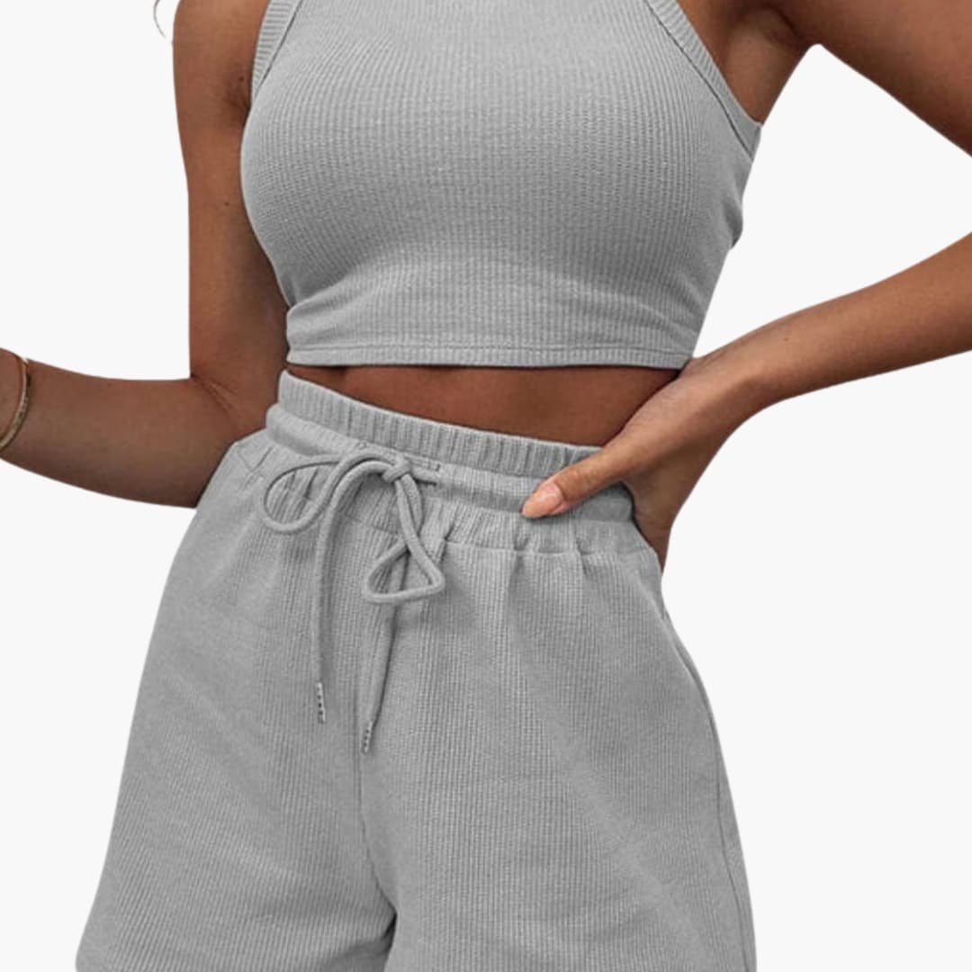 Women's Two-Piece Racerback And Shorts Set