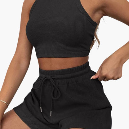 Women's Two-Piece Racerback And Shorts Set
