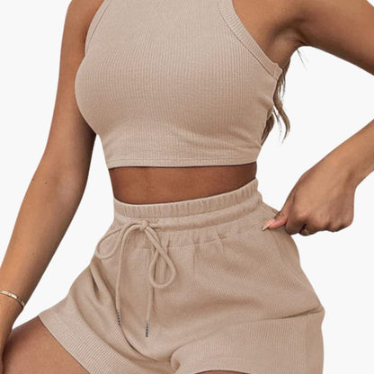 Women's Two-Piece Racerback And Shorts Set