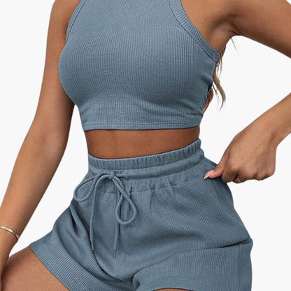 Women's Two-Piece Racerback And Shorts Set