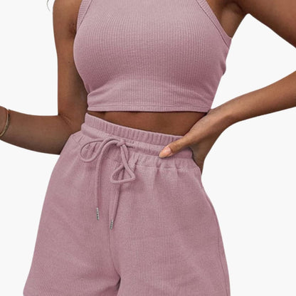 Women's Two-Piece Racerback And Shorts Set