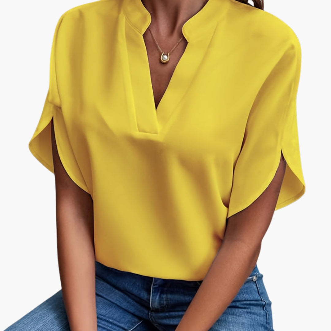 Women's Long Sleeve Round Neck Blouse