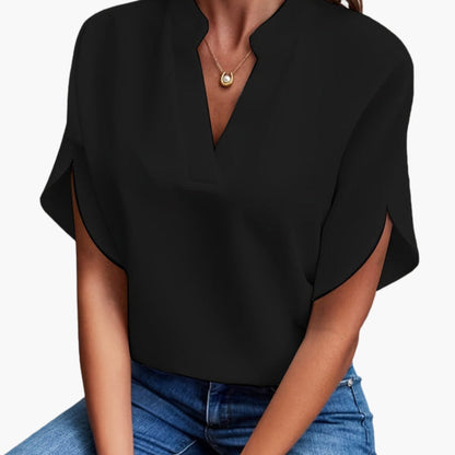 Women's Long Sleeve Round Neck Blouse