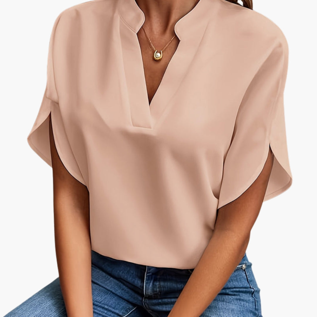 Women's Long Sleeve Round Neck Blouse