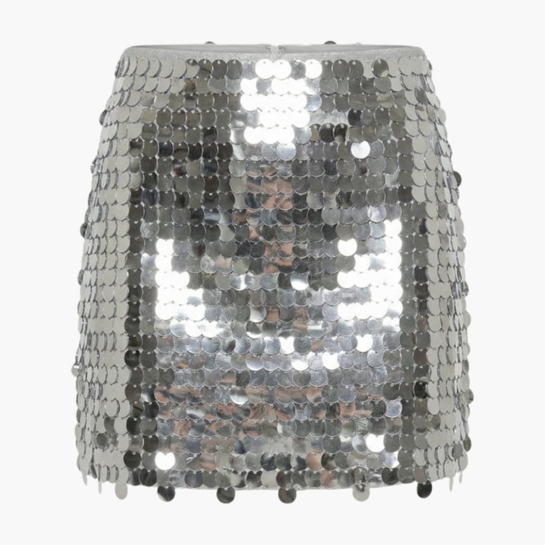 Women's Sequin Mini Skirt Elastic Waist - Vonnera