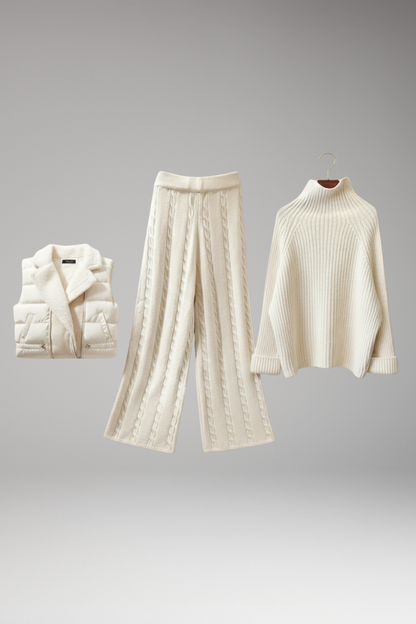 Women's Turtleneck Jumpsuit Set - Vonnera