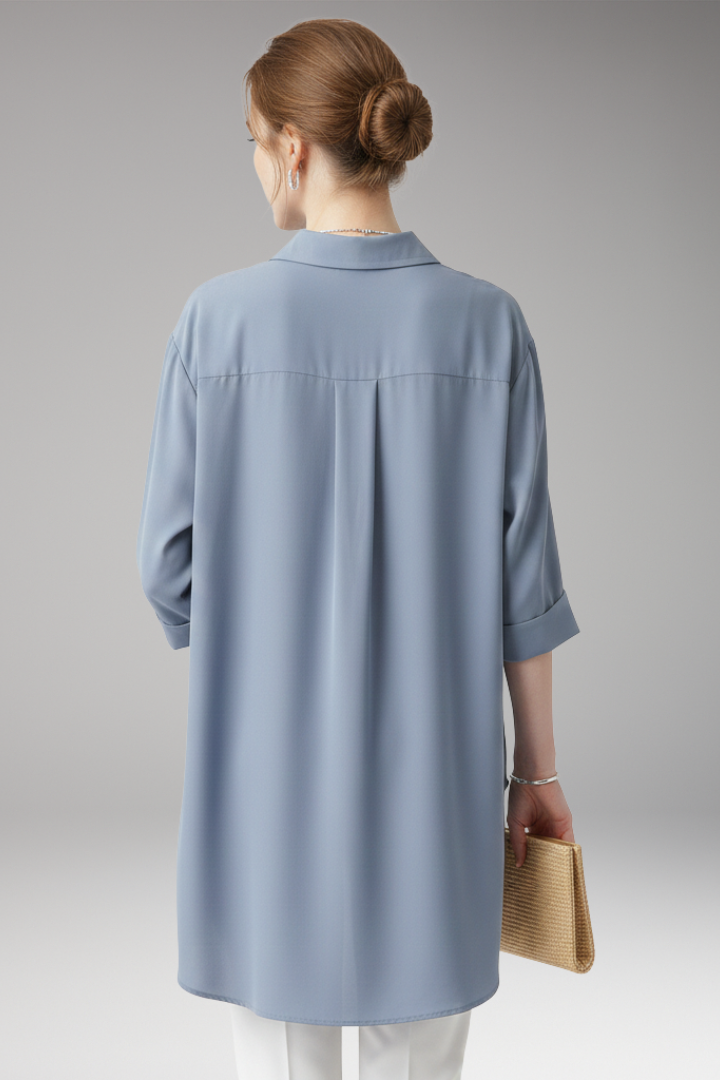 Women's Casual Button Front Shirt With Pocket