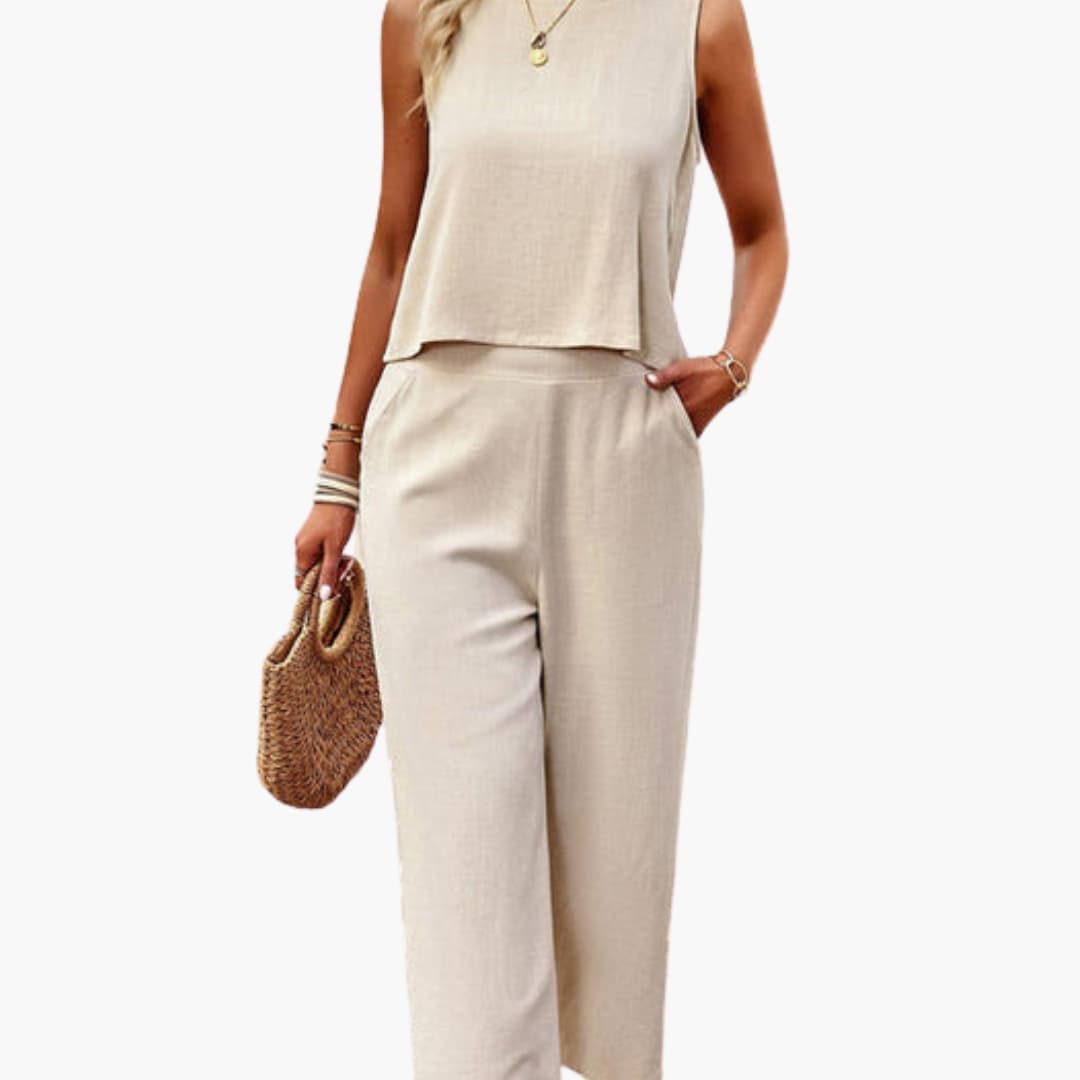 Women's Short Sleeve Jumpsuit One-Piece - Vonnera