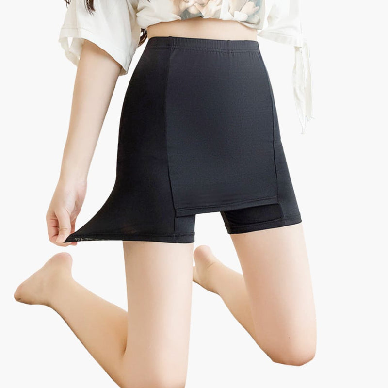 Women's Golf Skort Stretchy Wide Waistband Black - Vonnera