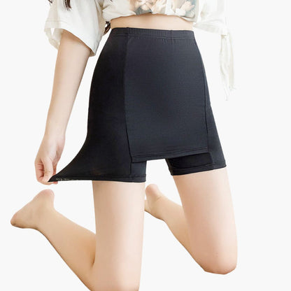 Women's Golf Skort Stretchy Wide Waistband Black - Vonnera