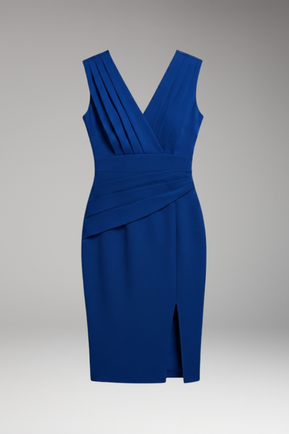 Women's Sleeveless High Waist Dress Front Slit - Vonnera
