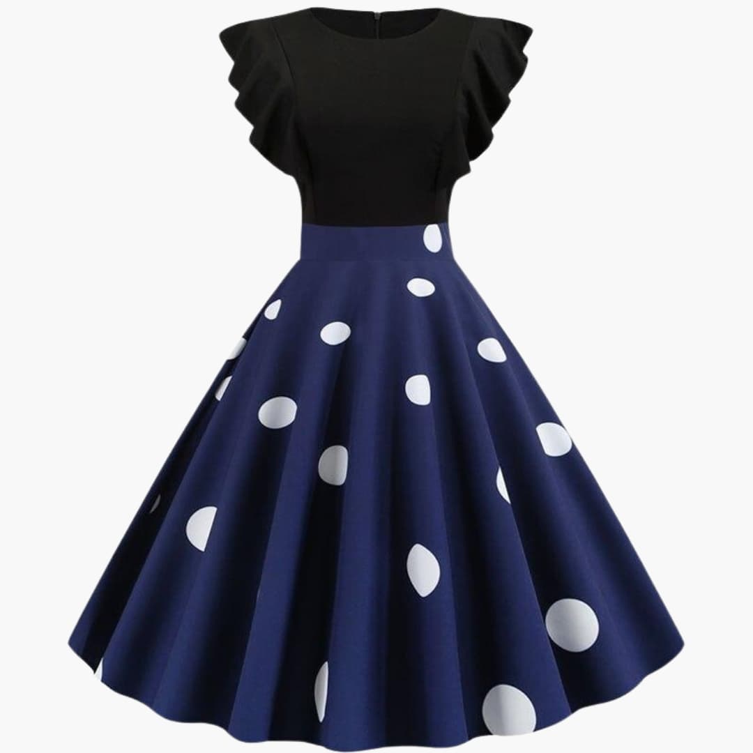 Women's Sleeveless Striped Dress Flared Skirt