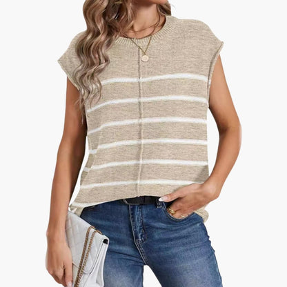 Women's Sleeveless Striped Knit - Vonnera