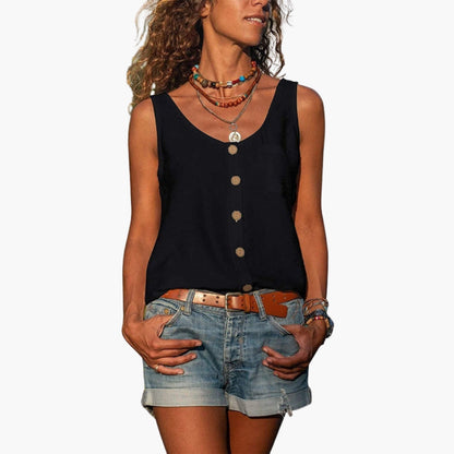 Women's Sleeveless Tank Round Neck