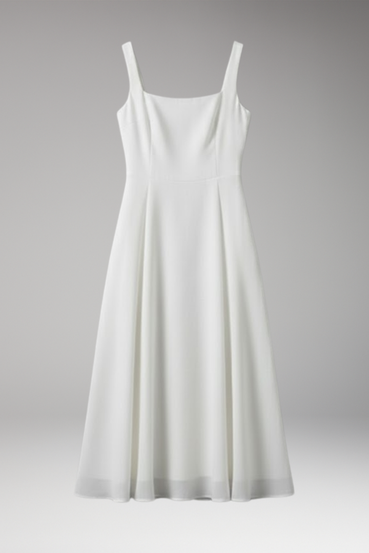 Women's Sleeveless Solid Dress Classic Silhouette - Vonnera