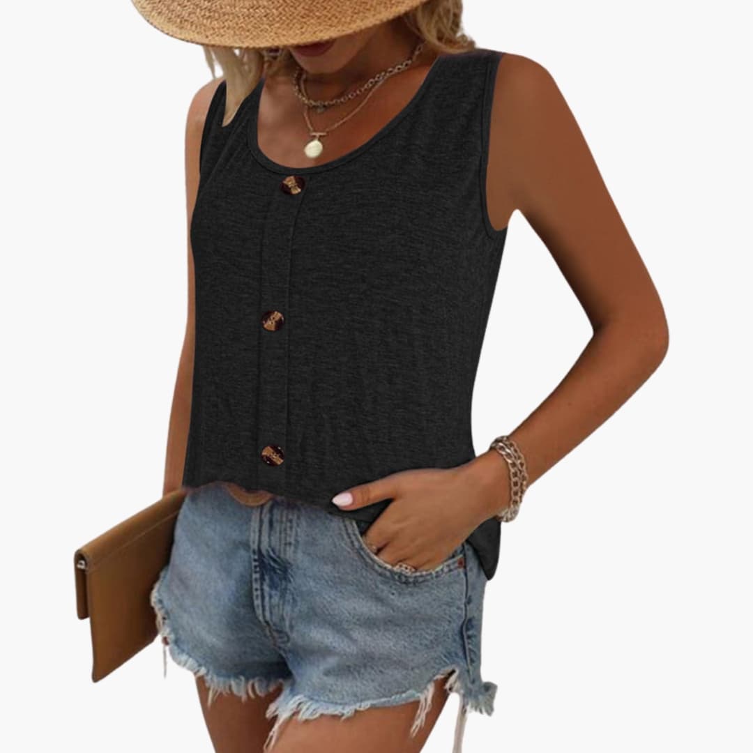 Women's Sleeveless Round Neck - Vonnera