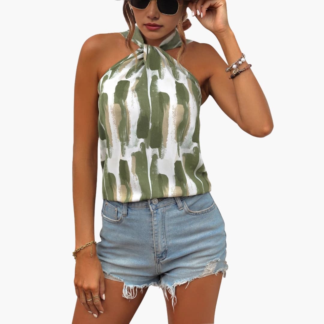 Women's Sleeveless Knot Closure Lightweight - Vonnera