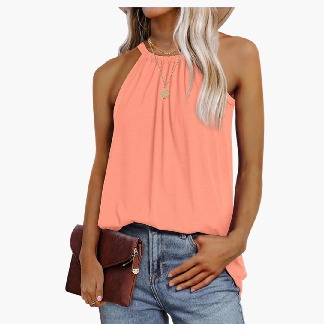 Women's Sleeveless Ruffle Loose Fit - Vonnera