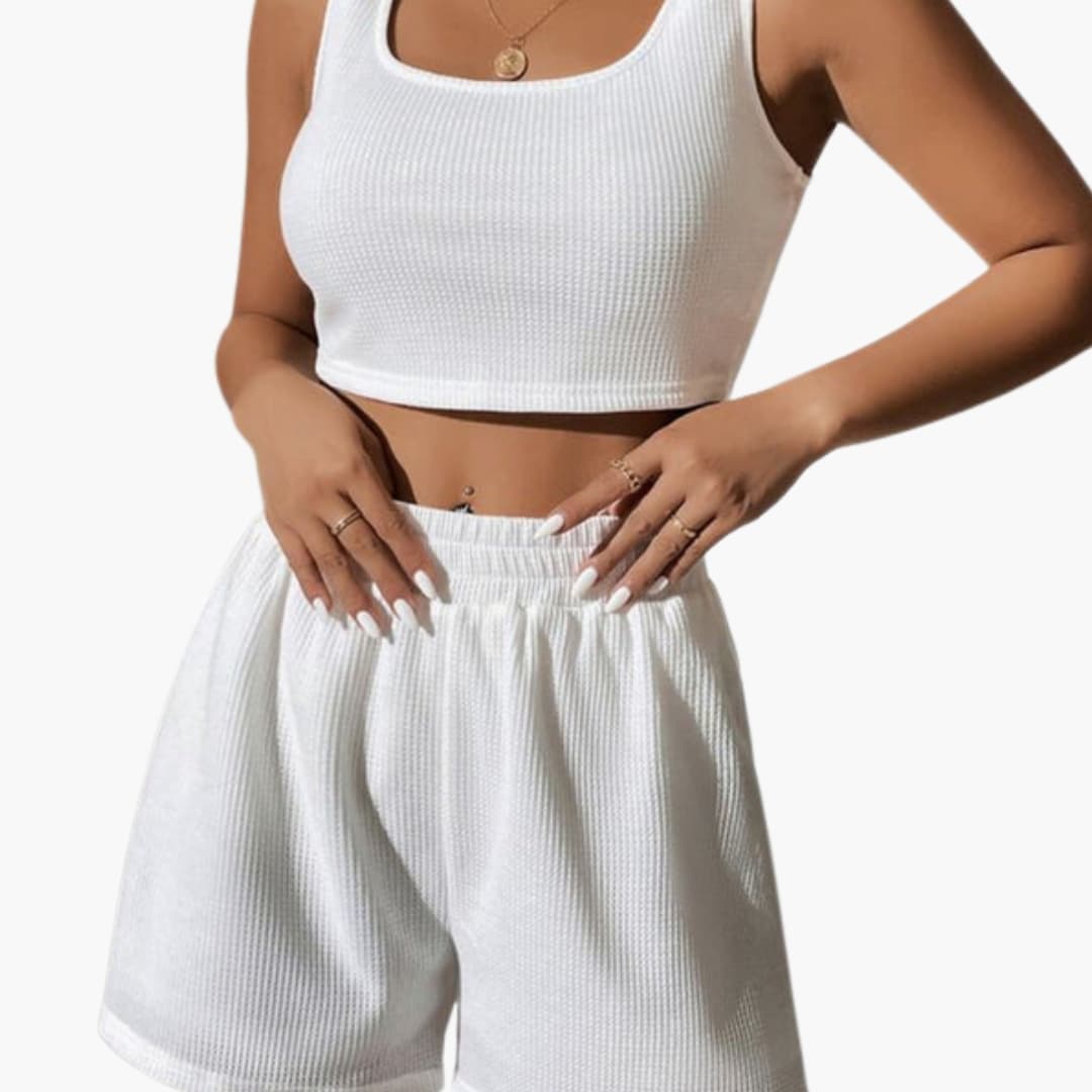 Women's Sporty Two Piece Activewear Set