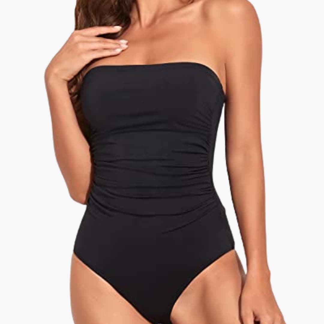 Women's Strapless Swimsuit Tummy Control