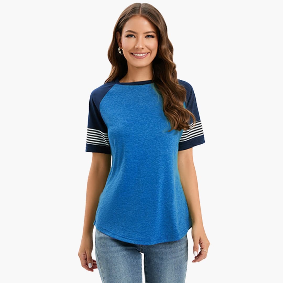 Women's Striped Short Sleeve T-Shirt