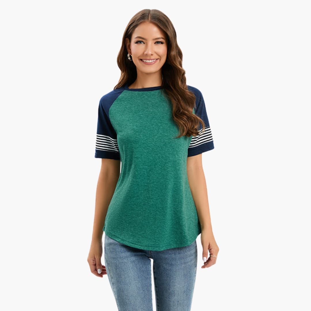Women's Striped Short Sleeve T-Shirt