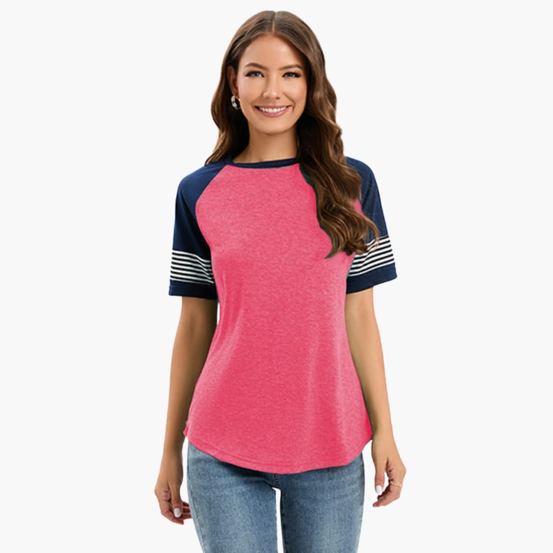 Women's Striped Short Sleeve T-Shirt