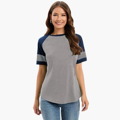 Women's Striped Short Sleeve T-Shirt