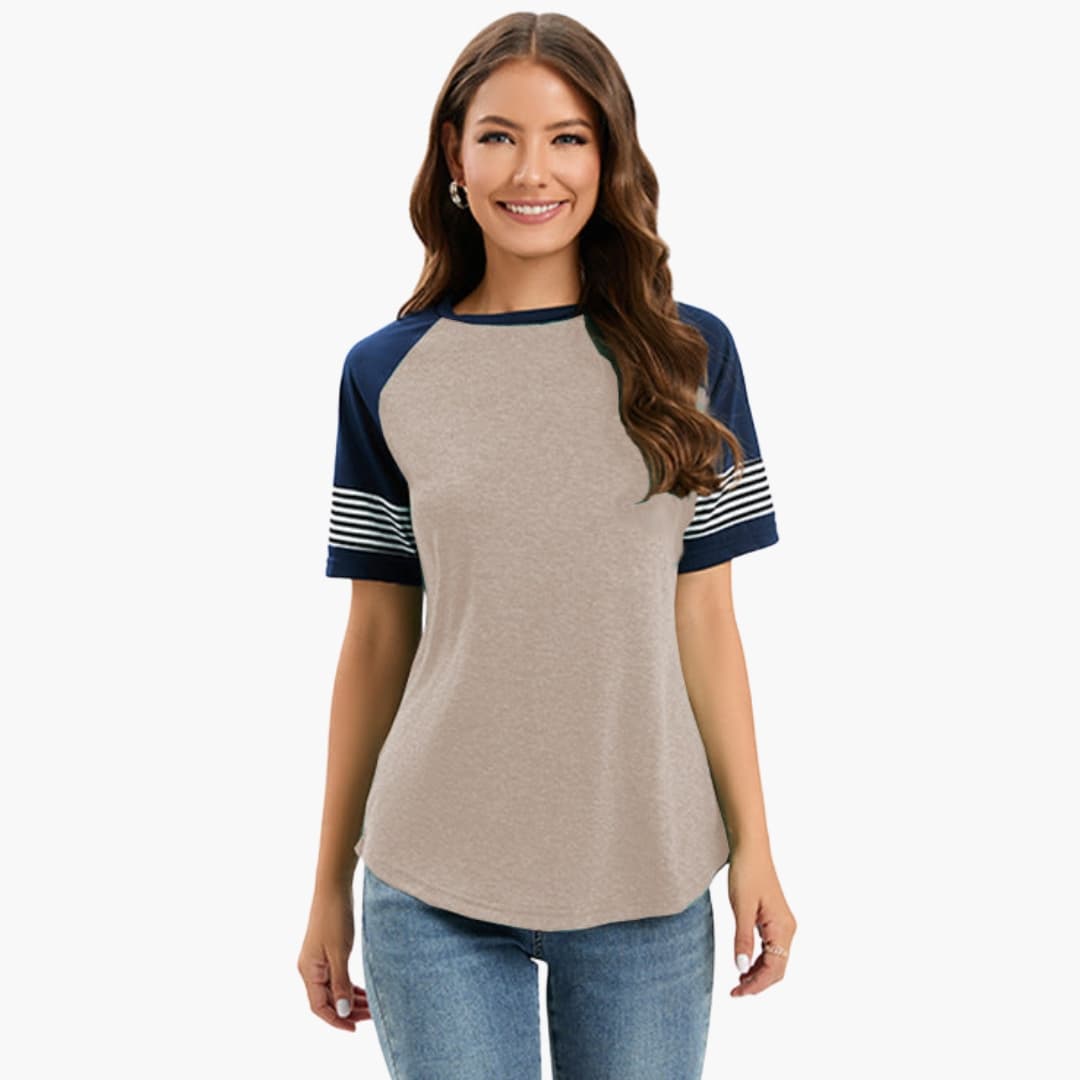 Women's Striped Short Sleeve T-Shirt