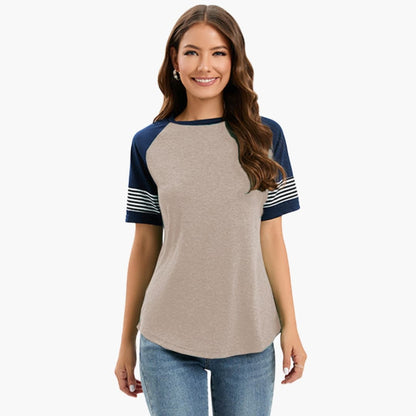 Women's Striped Short Sleeve T-Shirt