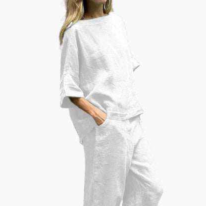Women's Two Piece Crop Set Cotton
