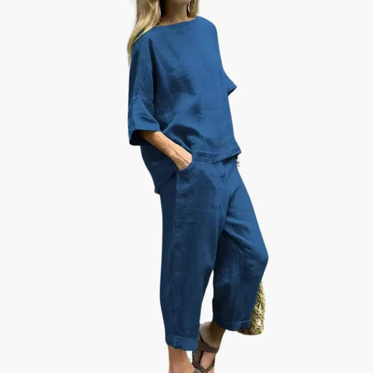 Women's Two Piece Crop Set Cotton - Vonnera