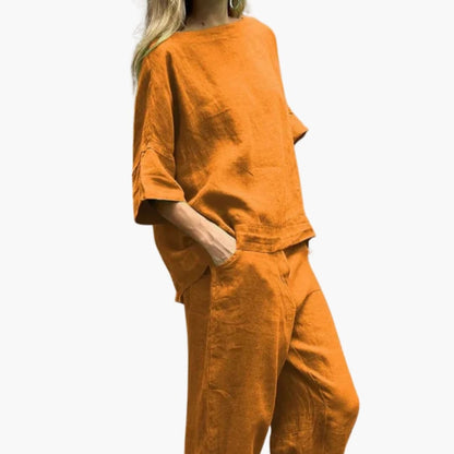 Women's Two Piece Crop Set Cotton