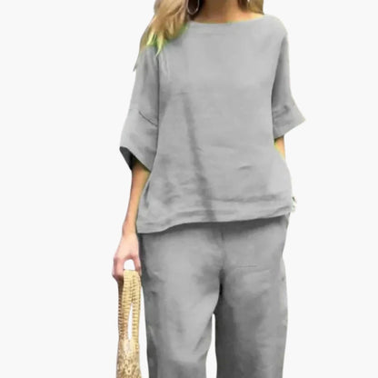 Women's Two Piece Crop Set Cotton