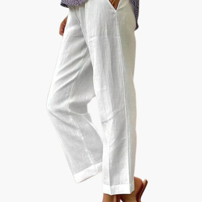 Women's Elastic Waist Loose Fit Summer Pants - Vonnera