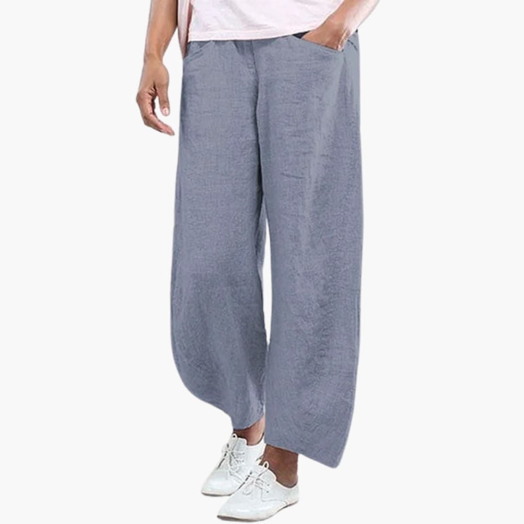 Women's Elastic Waist Summer Pants Loose Fit